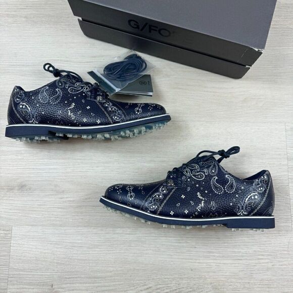 G/Fore G Fore Gallivanter Bandana Golf Shoes Sneaker Womens 7.5 Blue - Picture 2 of 6